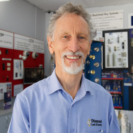 A profile image of Rod standing in the shop with his inventory in the background.