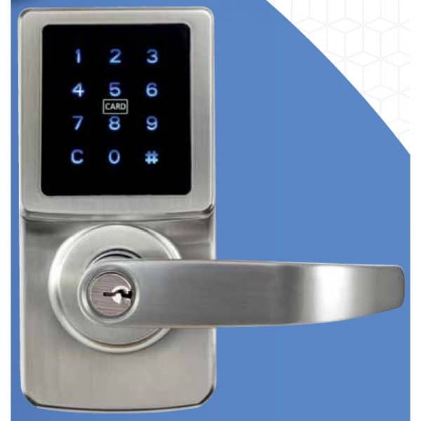 A touch leaver digital lock by carbine with many features.